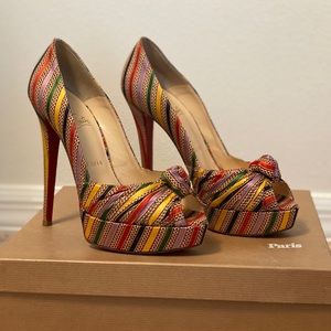 Christian Louboutin Peep toe pumps
